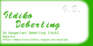 ildiko deberling business card